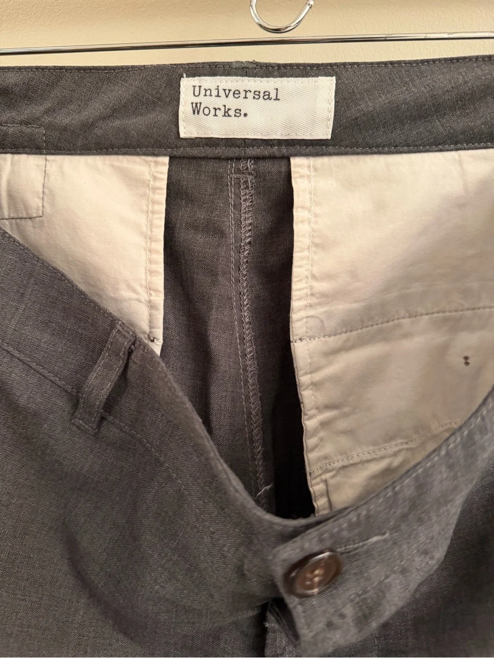 Universal Men's Gray Tropical Suiting Pants